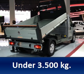 Op til 3500 kg.